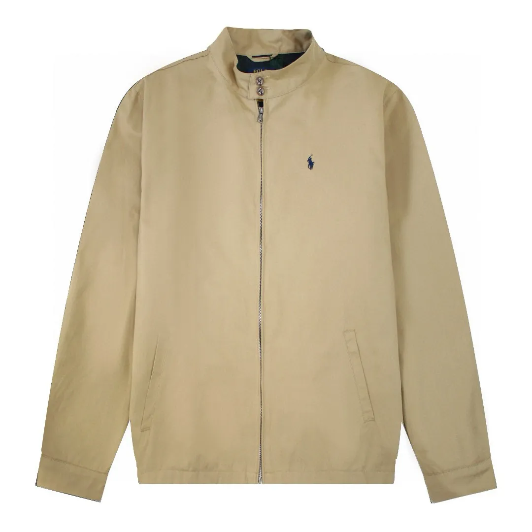 🅿️330 new model number: B129 Ralph Lauren's new 2024 classic old money style stand collar executive zipper jacket 1️⃣Selected from high-quality original developed pure cotton fabrics, with customized plaid lining inside, the overall wearing effect is very soft and comfortable, 2️⃣The workmanship details are perfectly controlled, the chest is exquisitely embroidered with small logos, and the dropped shoulders are made of splicing technology to create a unique design style that highlights your personality! The version is simple but not simple! 3️⃣ Complete with tag accessories, unisex design, and a very versatile jacket for men and women! Color: black, navy, khaki, green Size: S, M, L, XL
